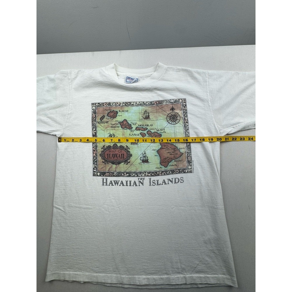 Vintage 90s Hawaiian Island Nature Tourist Single Stitch T-Shirt All Sport - Picture 9 of 16